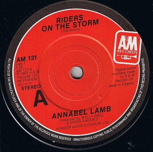 Annabel Lamb : Riders On The Storm (7", Single)