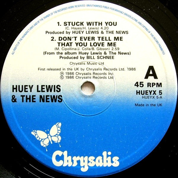 Huey Lewis & The News : Stuck With You (12", EP)