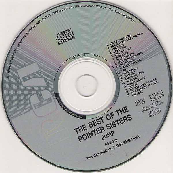 Pointer Sisters : The Best Of The Pointer Sisters: Jump (CD, Comp)