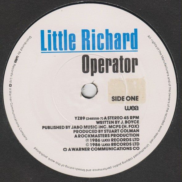 Little Richard : Operator (7", Single)