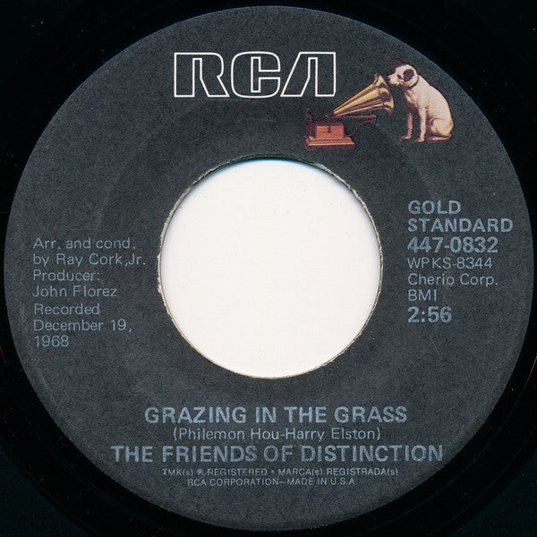 The Friends Of Distinction : Grazing In The Grass / Going In Circles (7", Single, RE)