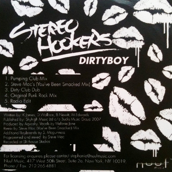 Stereo Hookers : Dirtyboy (CDr, Single, Promo)
