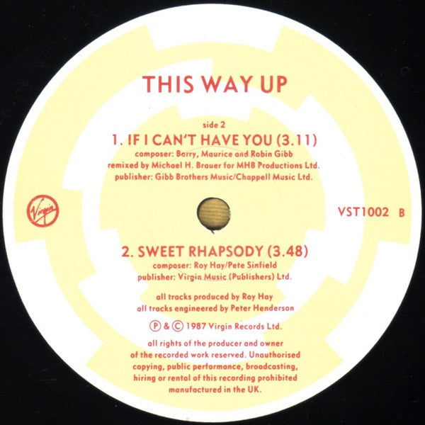 This Way Up : If I Can't Have You (12")