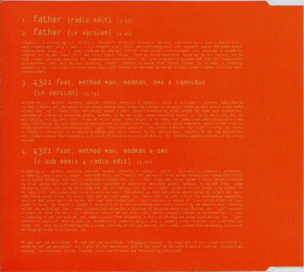 LL Cool J : Father (CD, Single)