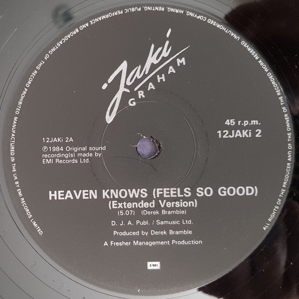 Jaki Graham : Heaven Knows (Feels So Good) (Extended Version) (12", Single)