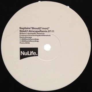 Sagitaire : Shout (C'Mon) (12", Promo)