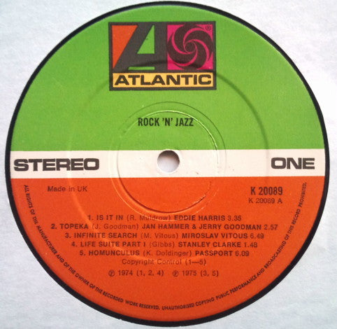 Various : Rock 'N' Jazz - A Fusion (LP, Comp)