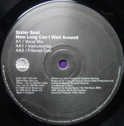 Sister Soul : How Long Can I Wait Around (12")