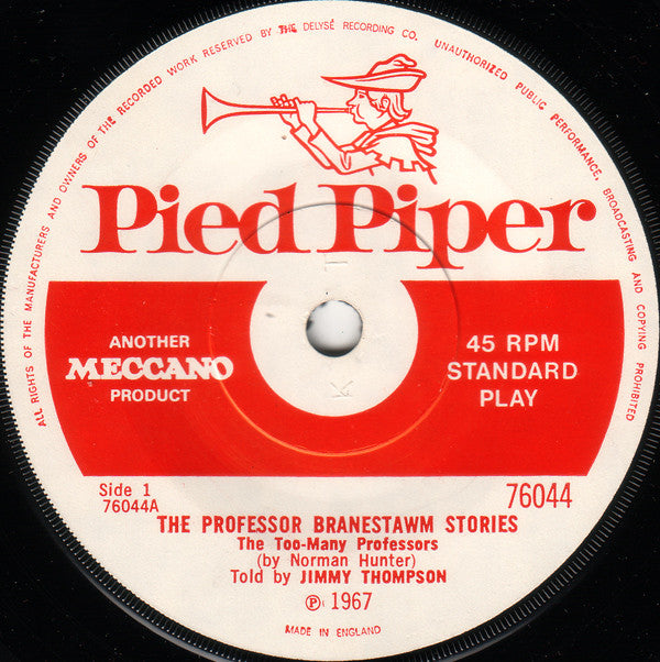Jimmy Thompson : The Too-Many Professors (7")
