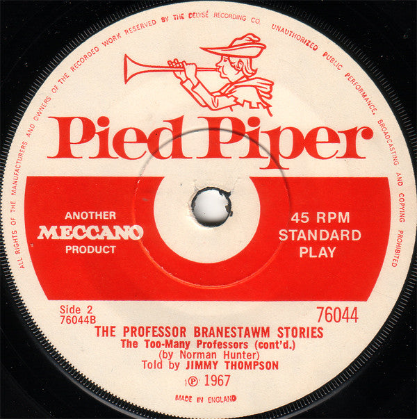 Jimmy Thompson : The Too-Many Professors (7")