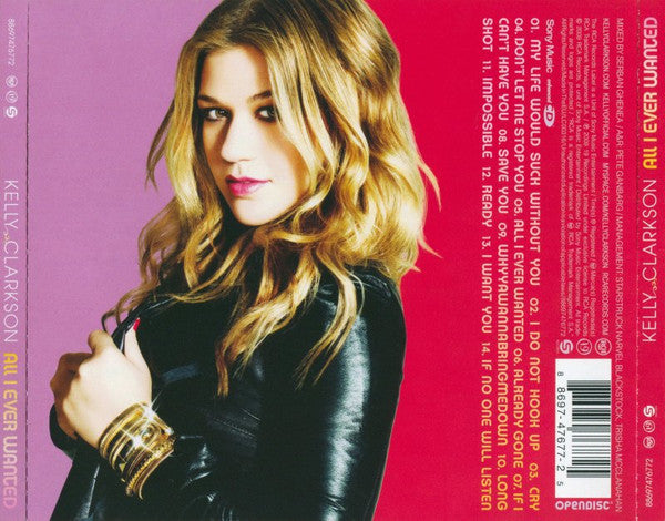 Kelly Clarkson : All I Ever Wanted (CD, Album, Enh)