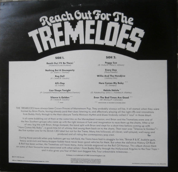 The Tremeloes : Reach Out For The Tremeloes (LP, Comp)