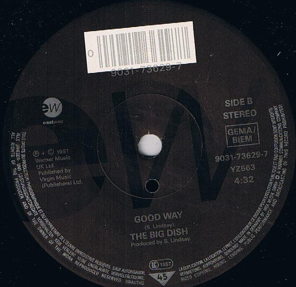 The Big Dish : Big Town (7", Single)