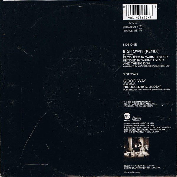 The Big Dish : Big Town (7", Single)