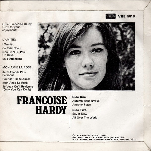 Françoise Hardy : Autumn Rendezvous (7", EP)