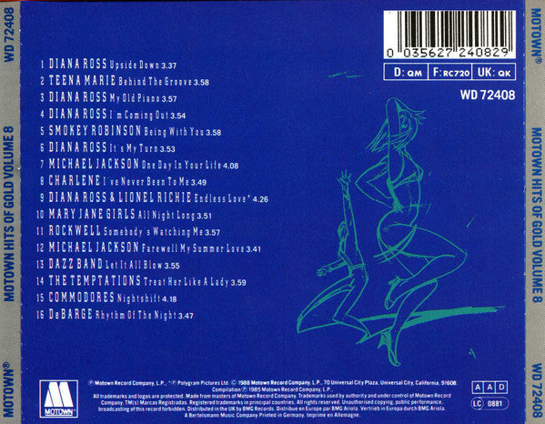 Various : Motown Hits Of Gold Volume 8 (CD, Comp)