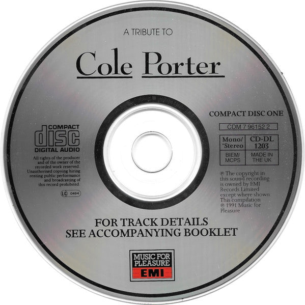 Various : A Tribute To Cole Porter (2xCD, Comp, Mono, RM)