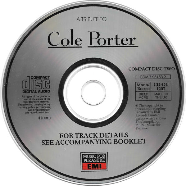 Various : A Tribute To Cole Porter (2xCD, Comp, Mono, RM)