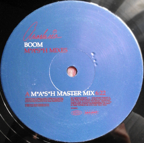 Anastacia : Boom (M*A*S*H Mixes) (12", Promo)