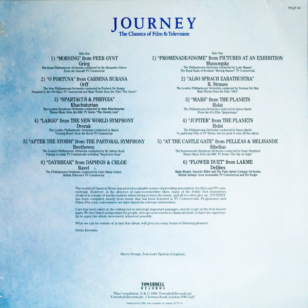 Various : Journey (The Classics of Film & Television) (LP, Comp)