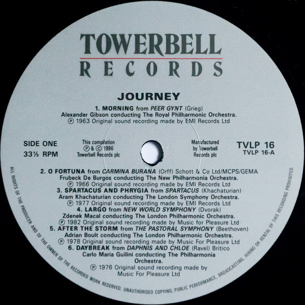 Various : Journey (The Classics of Film & Television) (LP, Comp)