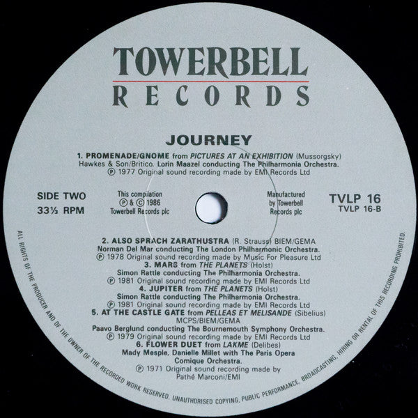Various : Journey (The Classics of Film & Television) (LP, Comp)