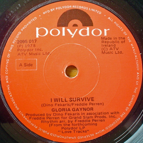 Gloria Gaynor : I Will Survive (7", Single)