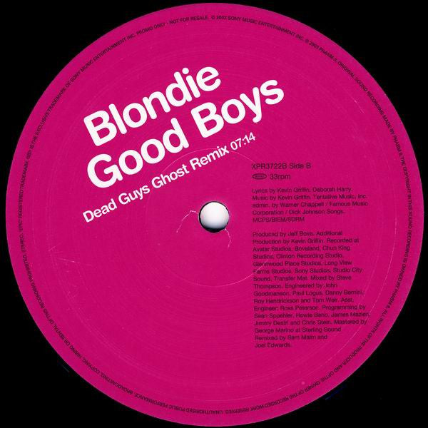 Blondie : Good Boys (12", Promo)