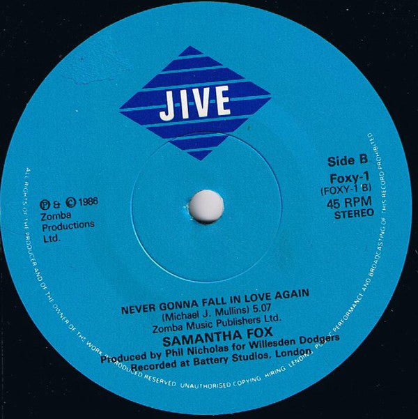 Samantha Fox : Touch Me (I Want Your Body) (7", Single)