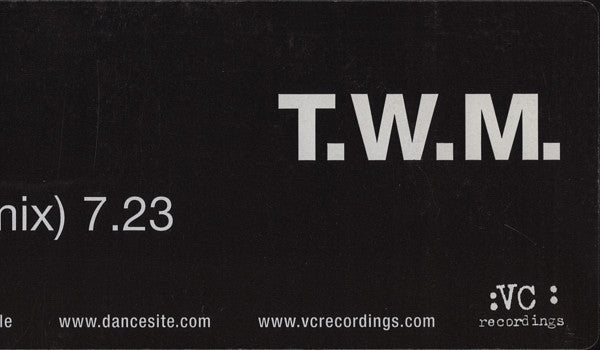 Tin Tin Out : T.W.M. (12", S/Sided, Promo)