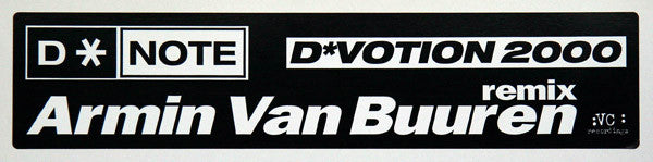 D*Note : D*Votion 2000 (12", S/Sided, Promo, W/Lbl)