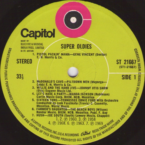 Various : Super Oldies (LP, Comp)