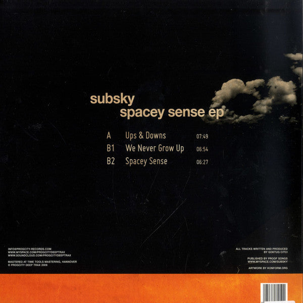 Subsky : Spacey Sense EP (12", EP)