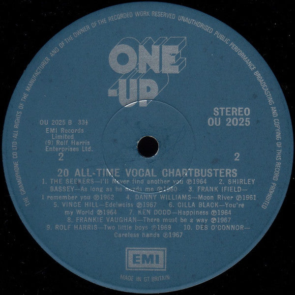 Various : 20 All-Time Vocal Chartbusters (LP, Comp)