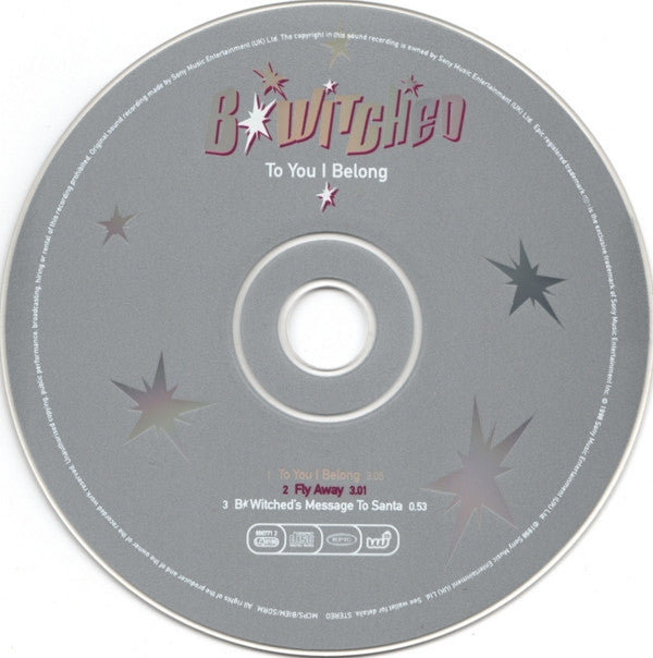 B*Witched : To You I Belong (CD, Single)