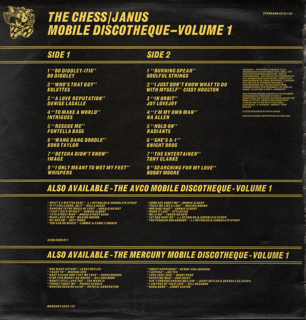 Various : The Chess/Janus Mobile Discotheque - Volume 1 (LP, Comp)