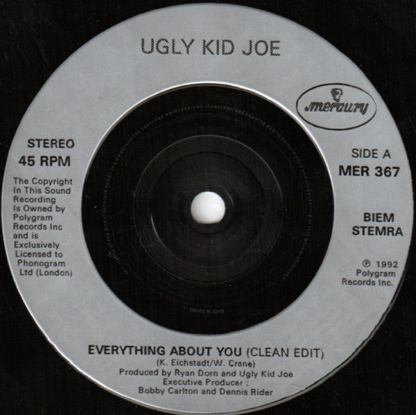 Ugly Kid Joe : Everything About You (7", Single, Inj)