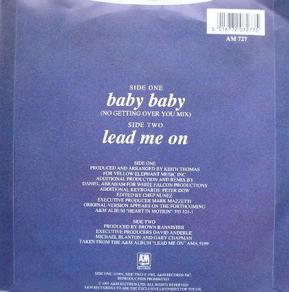 Amy Grant : Baby Baby (7", Single)