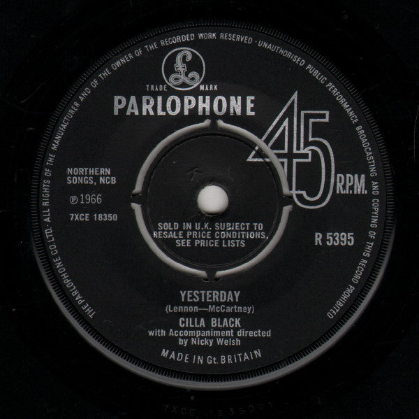Cilla Black : Love's Just A Broken Heart (7", Single)