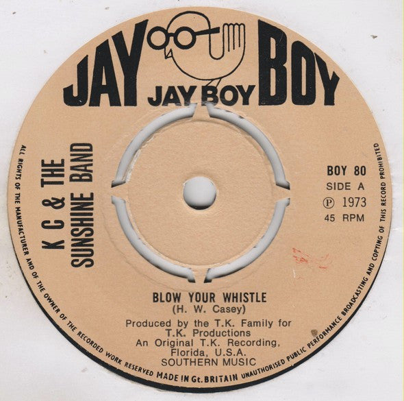 KC & The Sunshine Band : Blow Your Whistle (7", Single)