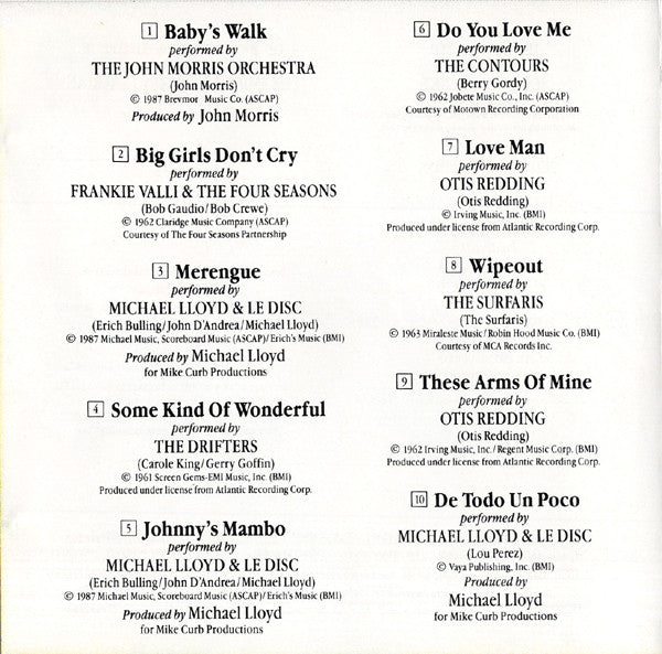 Various : More Dirty Dancing (More Original Music From The Hit Motion Picture "Dirty Dancing") (CD, Album, Comp)