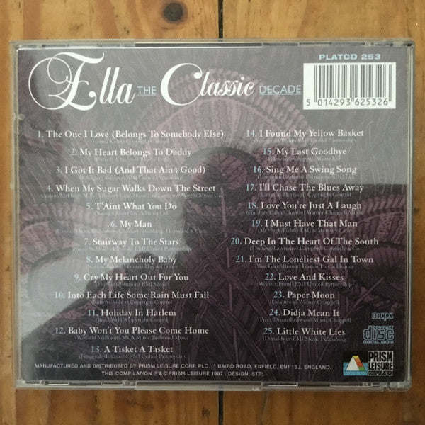 Ella Fitzgerald : The Classic Decade 1935-1945 (CD, Comp)