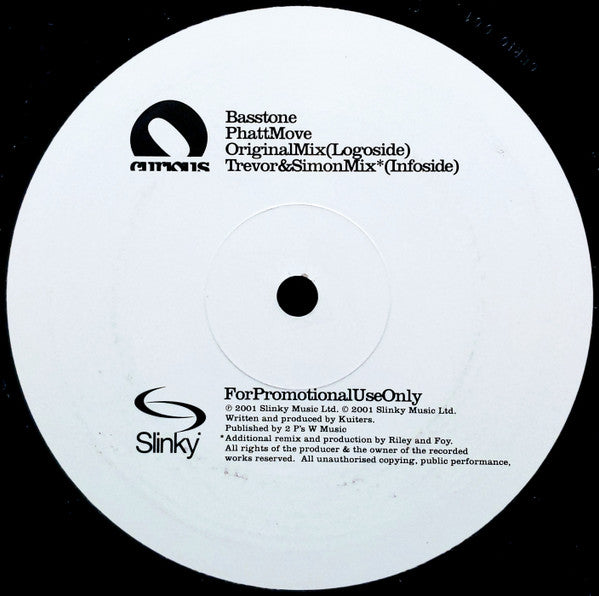 Basstone : Phatt Move (12", Promo)
