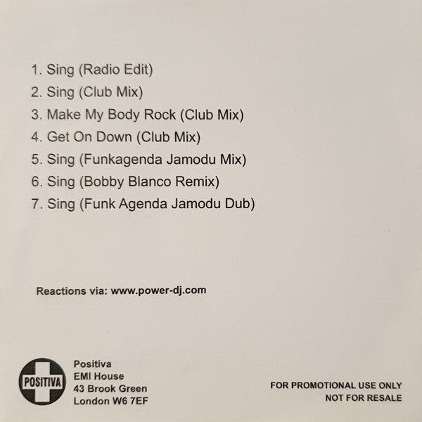Soul Avengerz : Sing (CDr, Promo)