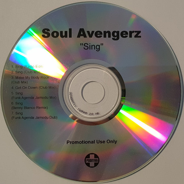 Soul Avengerz : Sing (CDr, Promo)