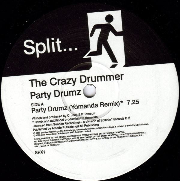The Crazy Drummer : Party Drumz (2x12")