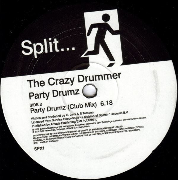 The Crazy Drummer : Party Drumz (2x12")
