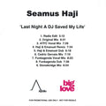 Seamus Haji : Last Night A DJ Saved My Life (CDr, Promo)