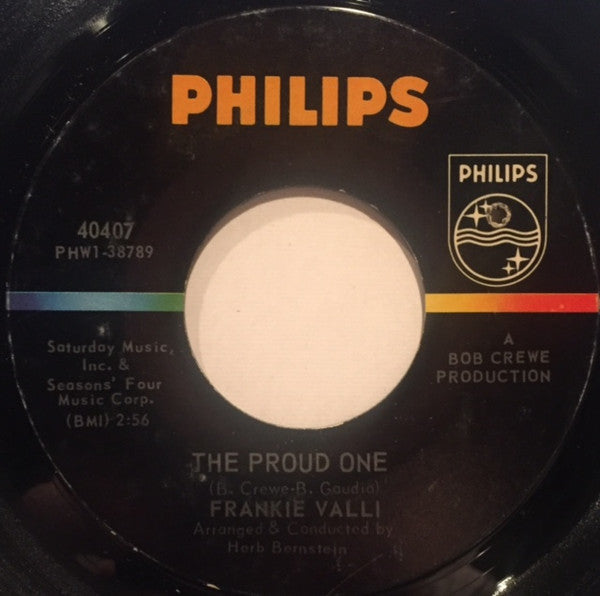 Frankie Valli : The Proud One (7", Single)