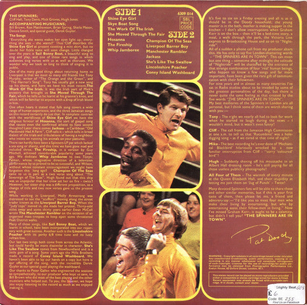 The Spinners : The Spinners Are In Town (LP, RE, Blu)